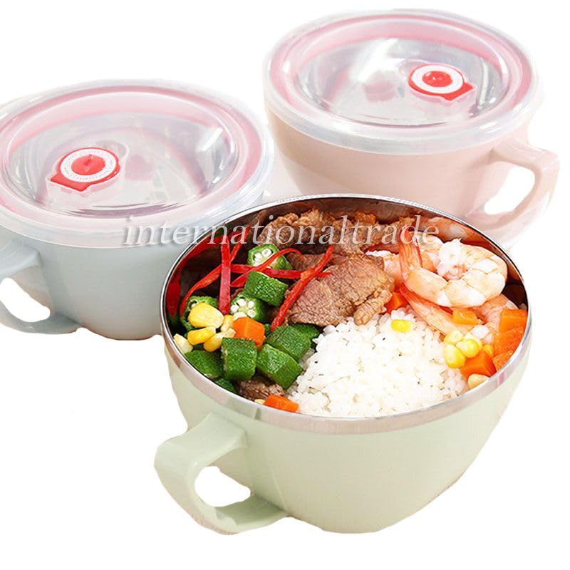 Amazon | [Schicksal.]キッチングッズ 密閉蓋付きマルチどんぶり 保存